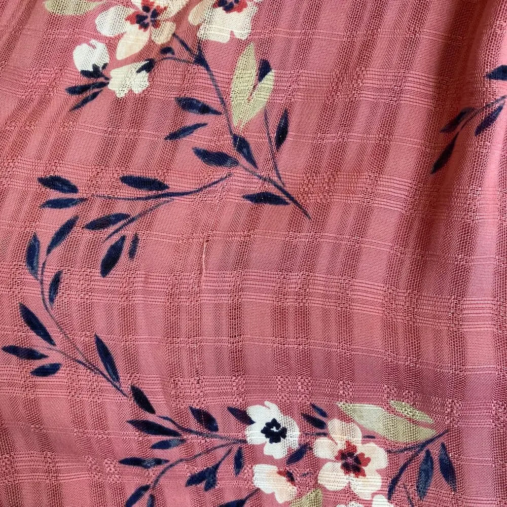 J. Jill Sz 3X NWT Dusty Rose Tiered Floral Sleeveless Rayon Maxi Dress - Picture 15 of 16